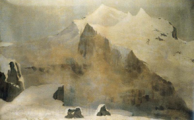 William Stott of Oldham Amethyst Cloud-Jungfrau Norge oil painting art